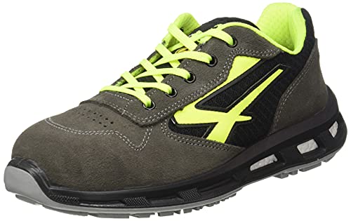 U-Power Red Lion® Yellow, Leather Zapatos de seguridad, Zapatillas deportivas ligeras antipinchazos unisex, suela Bast, inserto Infinergy, con puntera de aluminio - Yellow 45