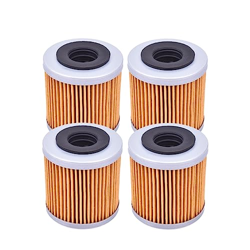 Filtro de aceite de motor Filtro de aceite for motocicleta apto for Aprilia Scooter 125 Tuono 4T 2017-2020 apto for Husqvarna 8000B0593 TC250 TE TXC 08-09 TC TE 250 Partes de motores (Color : 4pcs,