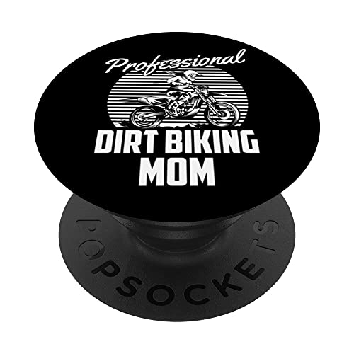 Motocross Madre Biker - Motociclista Supermoto Dirt Bike PopSockets PopGrip Intercambiable