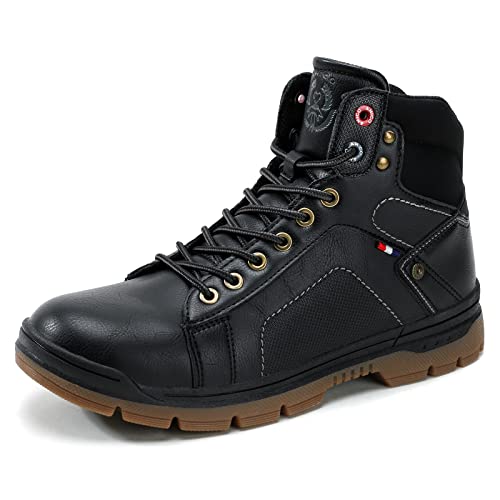 Ahico Botas Hombre Senderismo Botines Militares Altas Botin Tactico Boots Moto Calzado Trabajo Zapatos Antideslizantes Caminar Trekking Zapatillas Montaña Exteriores