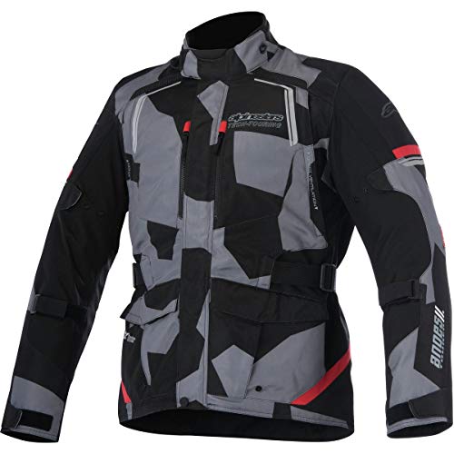 Alpinestars Chaqueta moto Andes V2 Drystar Negro Camo Rojo, Negro/Camo/Rojo, M