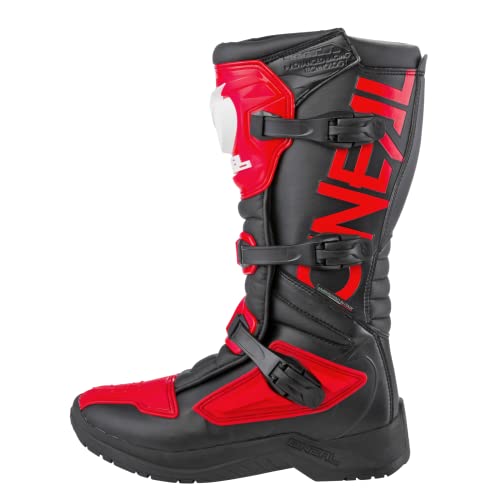 O'Neal | Botas de Motocross | Moto Enduro | Protección interior de tobillo, pie y zona de cambio, forro perforado | Botas RSX | Adulto | Rojo | Talla 48