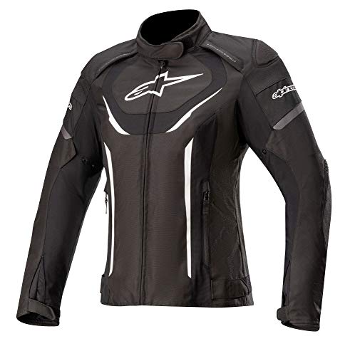 Alpinestars Stella T-Jaws V3 - Chaqueta impermeable para mujer, color negro y blanco, talla M