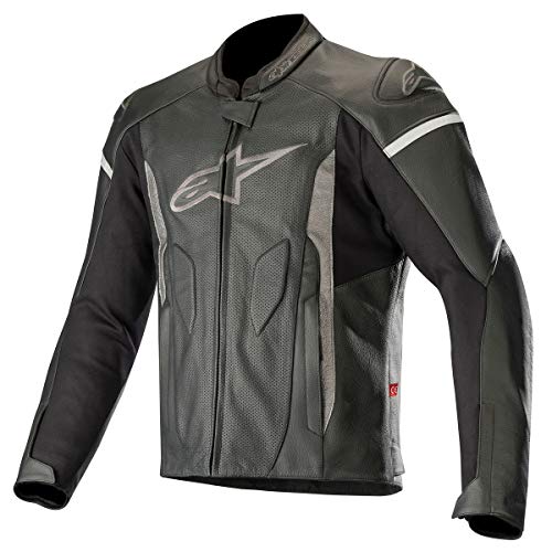 Alpinestars Faster Airflow - Chaqueta de piel para hombre, color negro y negro