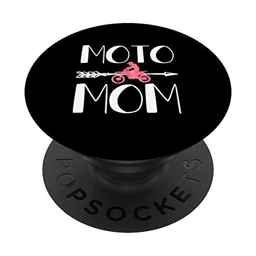 lema mamá dirt bike lindo motocross madre carreras atv regalo PopSockets PopGrip Intercambiable