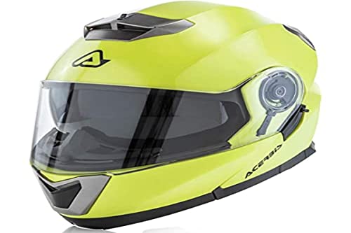 Acerbis Serel Casco Modural, Hombre, Amarillo, Small