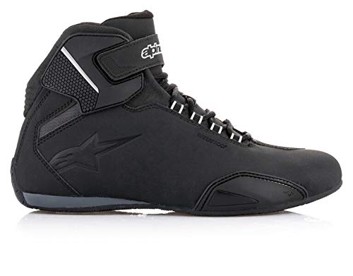 Alpinestars Sektor - Botas de moto impermeables, color negro, talla 43.