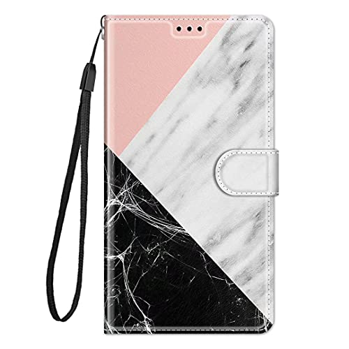 Funda de piel sintética compatible con Motorola Moto E30 E40 H¨¹lle, Flip Wallet Handyh¨¹lle f¨¹r Motorola Moto E30 E40 PU cuero Funda magnética Tarjetero Flexible Cartera protectora