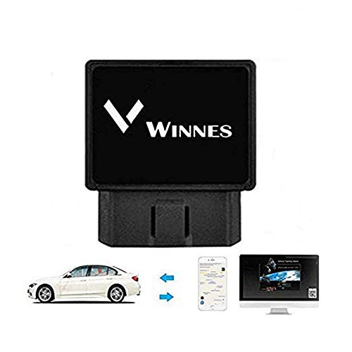 Winnes Localizador GPS Dispositivo Rastreador GPS OBD2 GPS Tracker Tiempo Real Alarma de Movimiento de Geovalla Antirrobo Alarma de Exceso de Velocidad App Gratuita Compatible con iOS y Android TK816