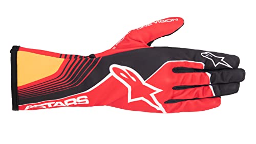 Alpinestars Guantes Tech 1K Race V2 Future rojo/negro/naranja XXL