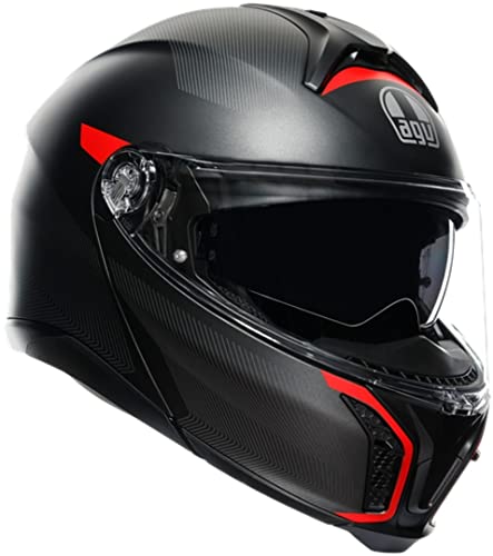 AGV CASCO TOURMODULAR MULTI MPLK XL FREQ MATT GUNMETAL/RED