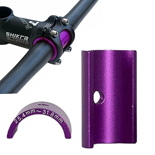 BNVB adaptadores para Manillar de Bicicleta, Espaciador VáStago aleación de Aluminio, Manguito Reductor 25,4 Mm una 31,8 Mm, Adaptador DiáMetro la Barra Interior