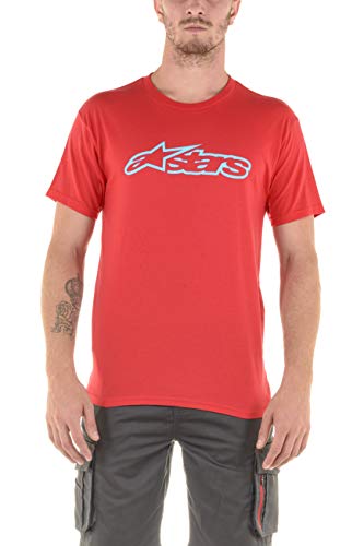 Alpinestars, Blaze Classic, Camiseta De Manga Corta, Rojo Azul, M, Hombre