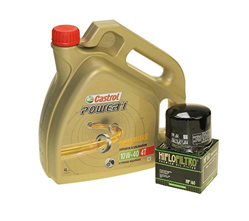 Garrafa Castrol 10w40 4L mas Filtro Aceite HF160