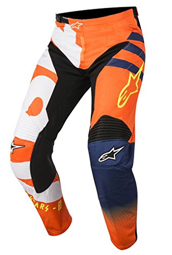 Alpinestars Pantalones MX para niño 2018 Racer Braap Naranja-Azul-Blanco (26 = 66 cm niño, Naranja)