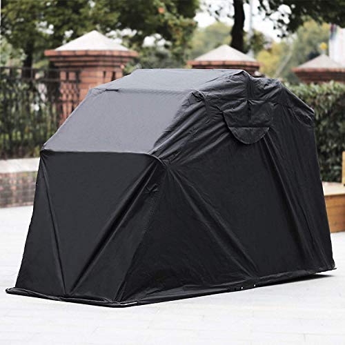 VEVOR Funda Moto de Tela Oxford 600D, Cubierta de La Motocicleta 270 cm x 105 cm x 155 cm, Funda para Moto, a Prueba de UV, Agua, Lluvia, Polvo, Impermeable Cubierta (Negro sin candado)