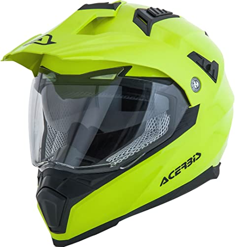 Acerbis Casco de Moto Integral Flip Fs-606 Enduro S Tapa, Hombre, Amarillo, XS