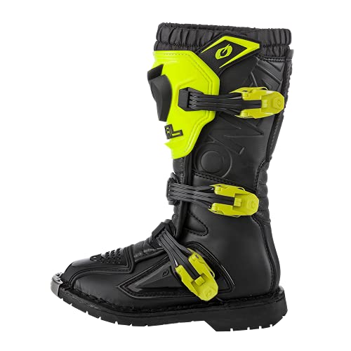 O'Neal Rider Pro Botas DE Motocicleta, Unisex Adulto, Amarillo NEÓN, 36 EU