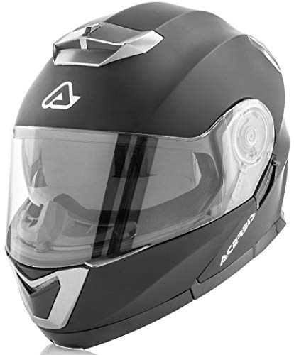 Acerbis Serel Casco Modural, Hombre, Negro, X-Large