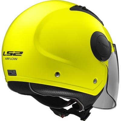 LS2, Casco jet moto Airflow mat yellow, M