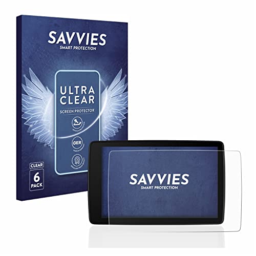 savvies Protector Pantalla Compatible con BMW Motorrad Navigator Vi (6 Unidades) Película Ultra Transparente