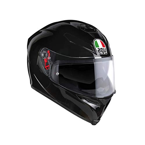 AGV 0041A4MY_002_ML K5 S Solid Casco Moto Integral, Negro, ML