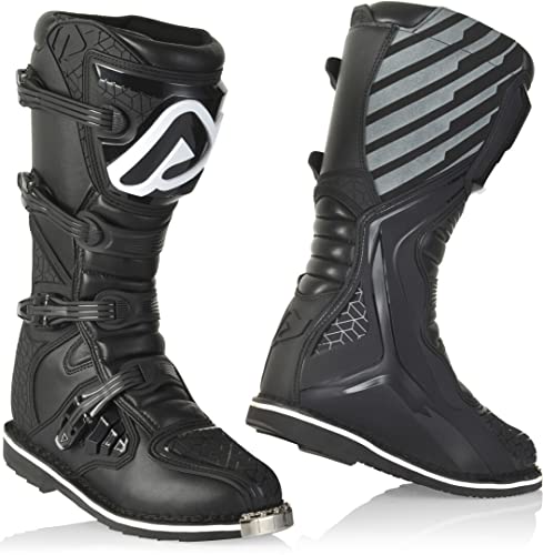 Acerbis Bota E-Team, Botas Hombres, Negro, 43 EU