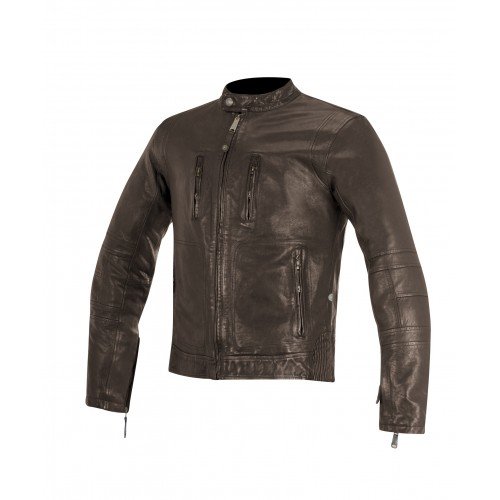 Alpinestars Brass Cuir Tobacco - Chaqueta de motorista, color marrón, talla L