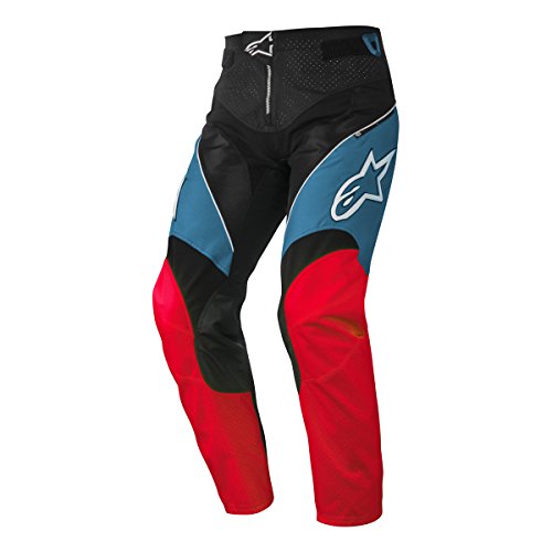 Alpinestar Cycling Pantalón de Moto A-Line BLU/Rosso W28