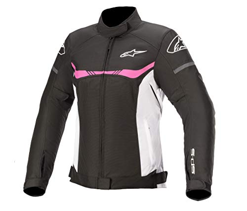 Alpinestars Stella T-SP S-Chaqueta Impermeable, Color Negro, Blanco Y Fucsia Funda para Motocicleta, Madera, M-L Unisex