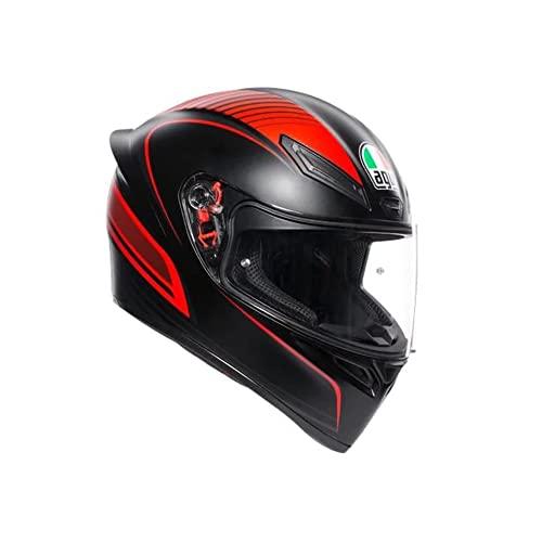 AGV Casco K1 MS WARMUP MATT BLACK/RED