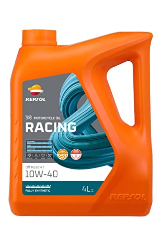 REPSOL aceite lubricante sintético para moto RACING OFF ROAD 4T 10W-40 4L