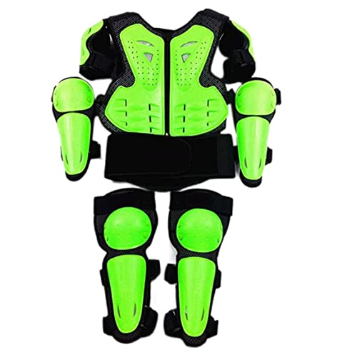 Conjunto De Protección Protectora Para Niños Peto Para Niños Chaleco De Motocicleta Guardia De Carreras Con Rodilleras Coderas Chaleco Protector Accesorios De Monopatín Para Esquí Snowboard Motocross