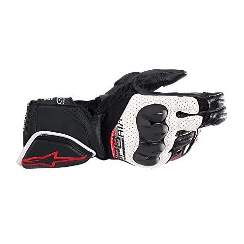 Alpinestars SP-8 Air Guantes de Motocicleta (Black/White/Red,XL)