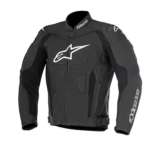 Alpinestars Chaqueta de piel GP plus R V2 Chaqueta Moto con protectores Negro Sport GrÃ ¶ ÃŸe 56