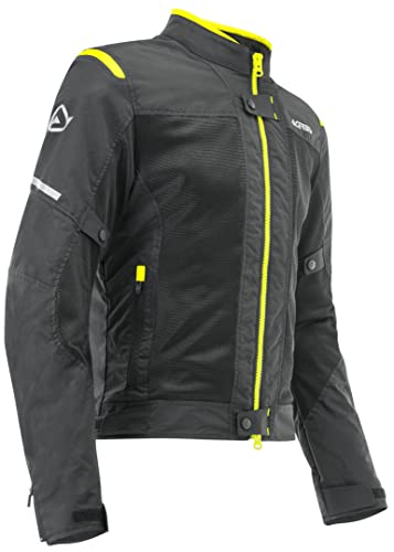 ACERBIS Jacket Chaqueta Ramsey Vented, Negro/Neón/Amarillo, S para Hombre