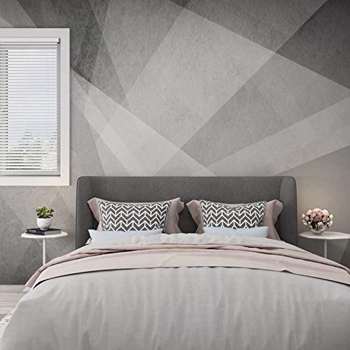 Papel Tapiz De Murales De Pared,La Moderna Geometría Simple En Blanco Y Negro Papel Pintado Murales Custom Made Tv 3D Fondo De Pantalla Hd De Paño De Pared Imprimir Salón Decoracion,350Cm (H) X 4