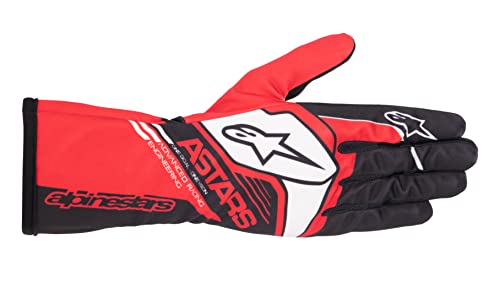 Alpinestars Tech-1 K Race V2 - Guantes de karting, color rojo y negro L