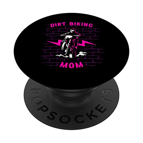 Supermoto Madre Biker Motociclista - Dirt Bike Motocross PopSockets PopGrip Intercambiable