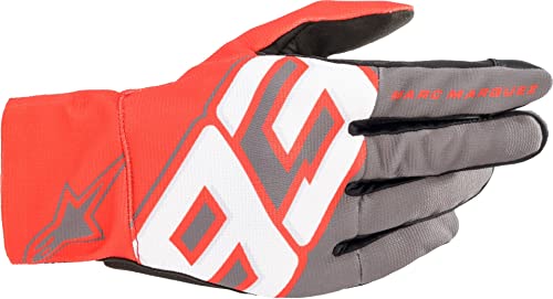 Alpinestars MM93 Aragon - Guantes para moto, talla XXL, color gris/rojo