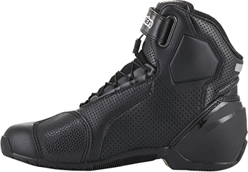 SP-1 v2 Vented Motorcycle Street Road Riding Shoe (45 EU, Black Black)