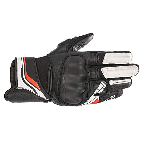 Alpinestars Booster V2 Guantes de Motocicleta (Black/White,S)