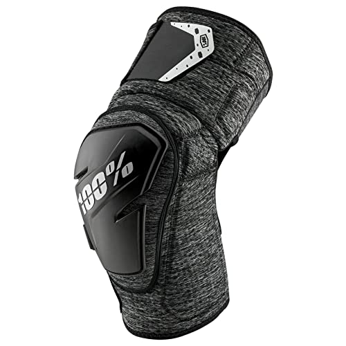 Ride100percent Guards Fortis Knee Guard Grey Heather/Black-LG/XL, Adultos Unisex, Negro, ESTANDAR