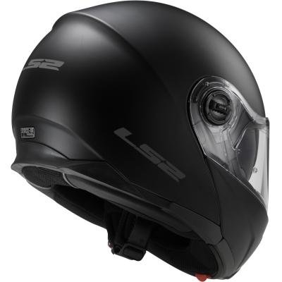 LS2, casco modular de moto, Strobe, negro mate, L