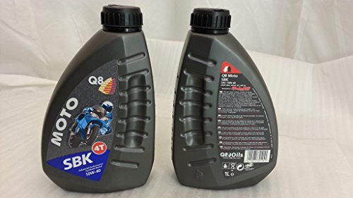 1 aceite de motor de 4 tiempos 10/40 sintético SBK Q8 para moto.