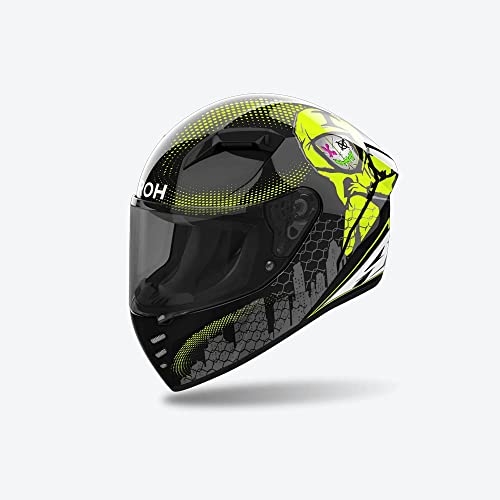 Casco Integral AIROH Connor Gamer OM.22.06 Negro Brillante GRÁFICOS Gamer TAMAÑO XL