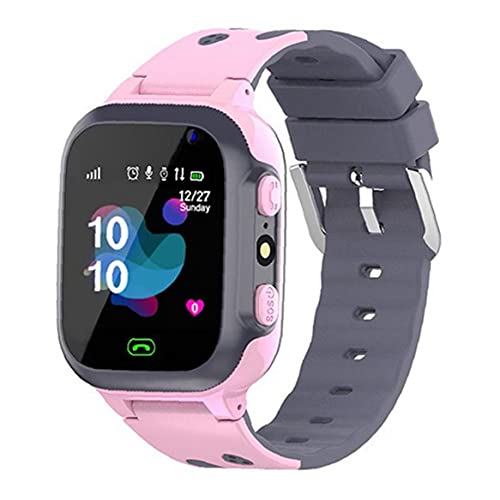 Niños Reloj Inteligente P16 Impermeable de la muñeca Juego SmartWatch Localización Tracker con Alarma de la cámara del Reloj SOS para Niños Niñas Rosa, Reloj Inteligente