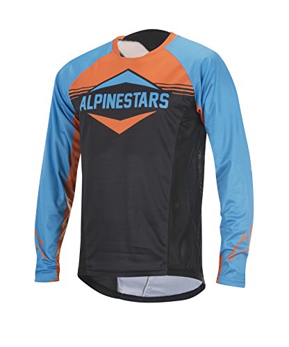 Alpinestars Jersey Mesa l/s, Hombre, 1762616, Azul Brillante/Naranja Brillante, M