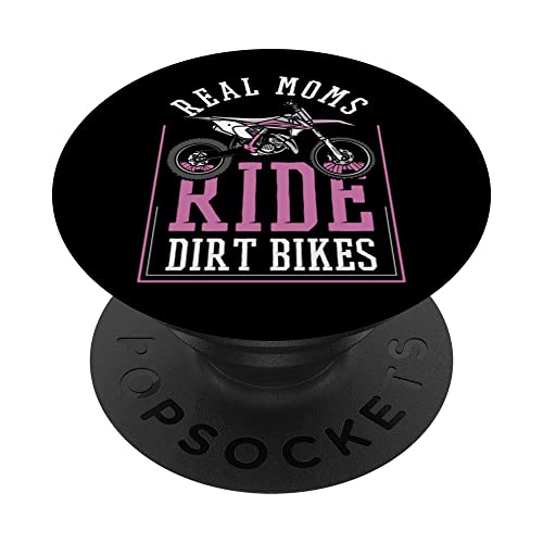Dirt Bike Madre Motociclista - Biker Motocross Supermoto PopSockets PopGrip Intercambiable
