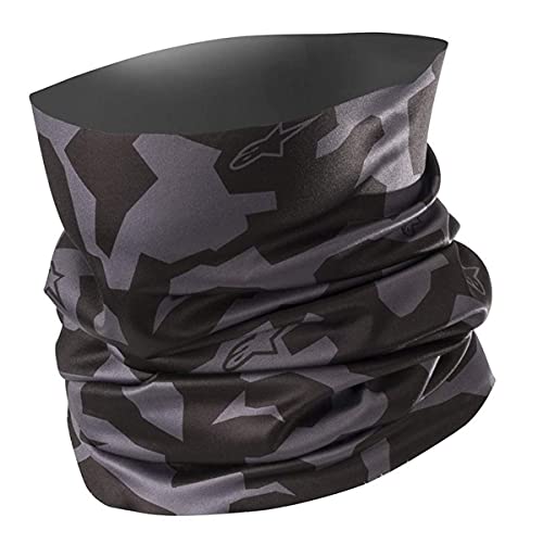 Alpinestars 1697190101 Camo Braga de Cuello, Tamaño Única, Negro/Gris